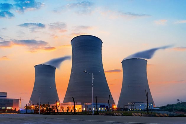 19669802 - tops of cooling towers of atomic power plant